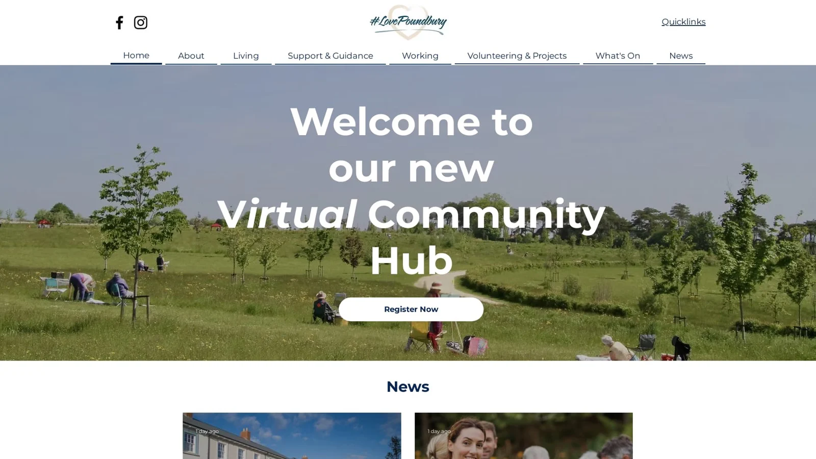 LovePoundbury website designed by SitesByElliott