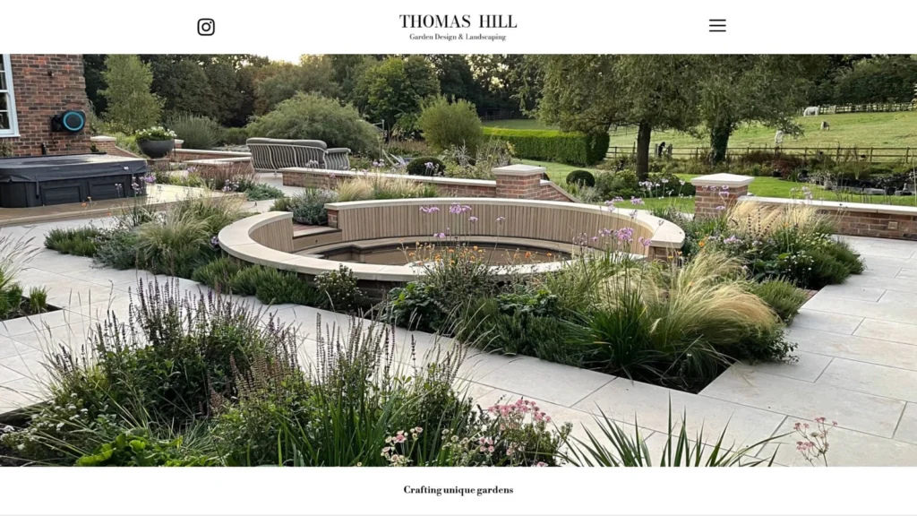 Tom Hill Garden Design website designed by SitesByElliott